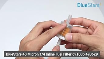 Amazon.com: BlueStars 40 Micron 1/4 Inline Fuel Filter